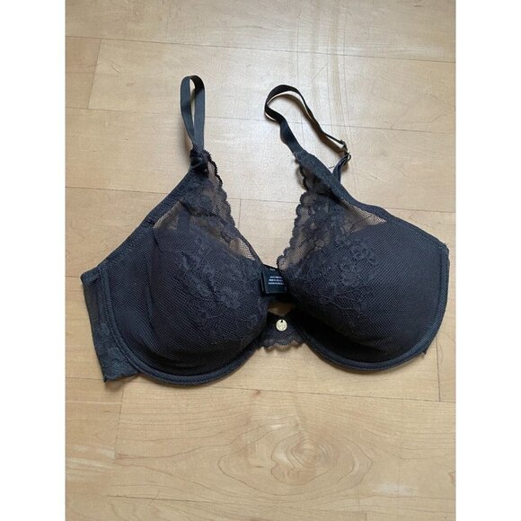 Natori "cherry blossom" convertible bra lace underwire gray BNWOT - Picture 2 of 7